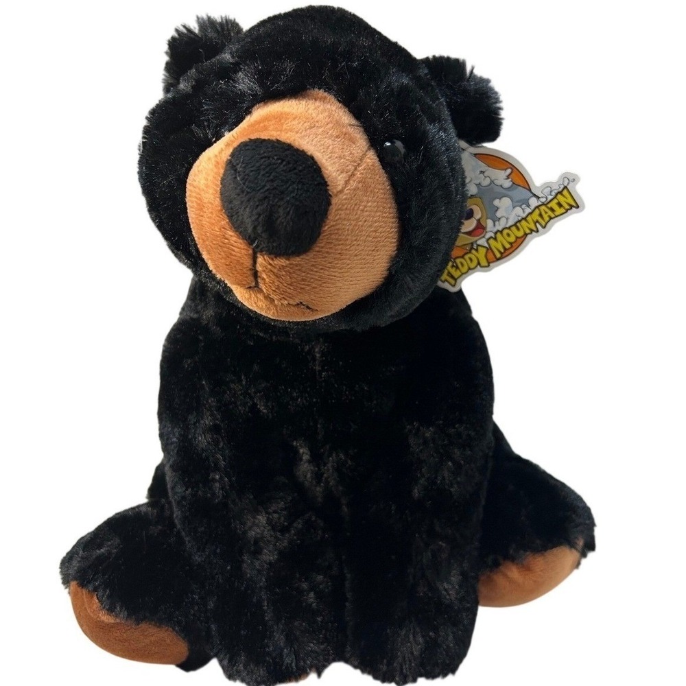 Teddy Mountain Hucklebeary Black Bear 16 Inch Plush Stuffed Animal 0658 New